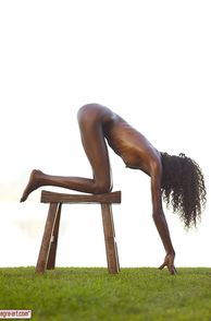 Naked Thin Black Model